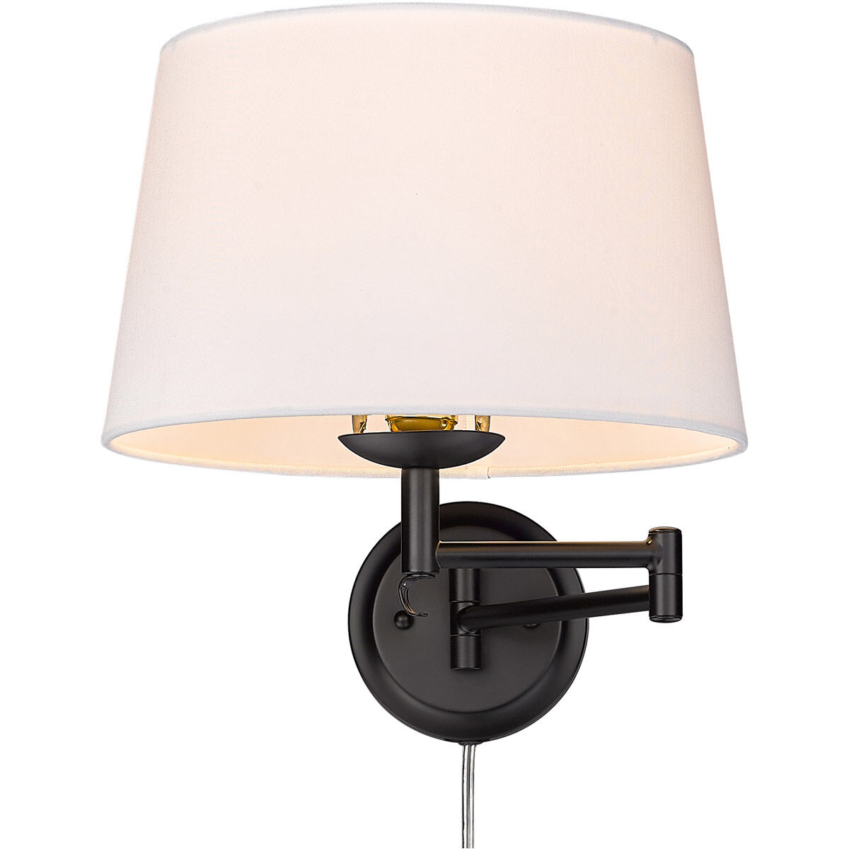 Golden Eleanor One Light Wall Sconce Matte Black 3692 A1W BLK MWS